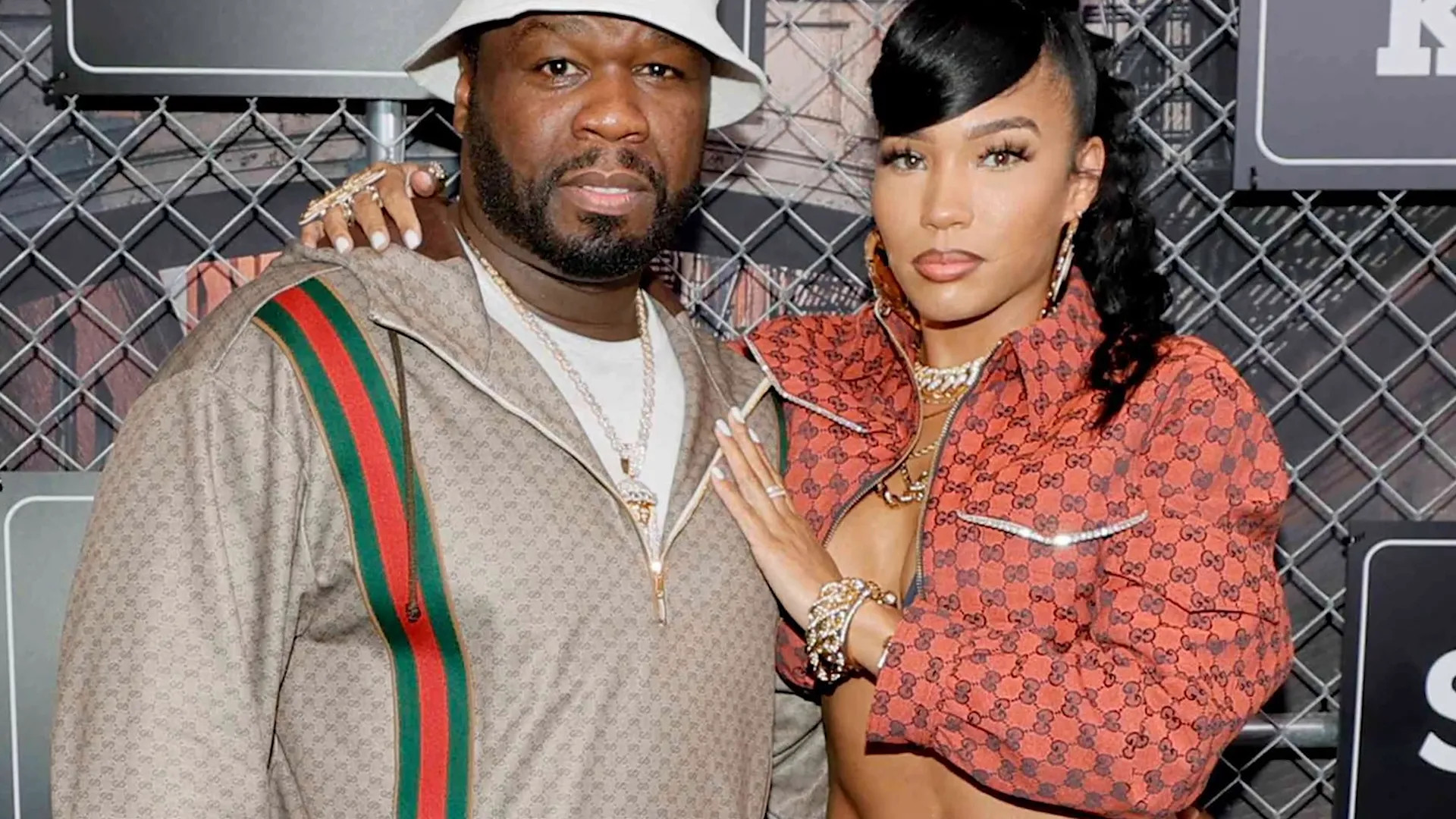 50 Cent showcasing his exclusive jewelry