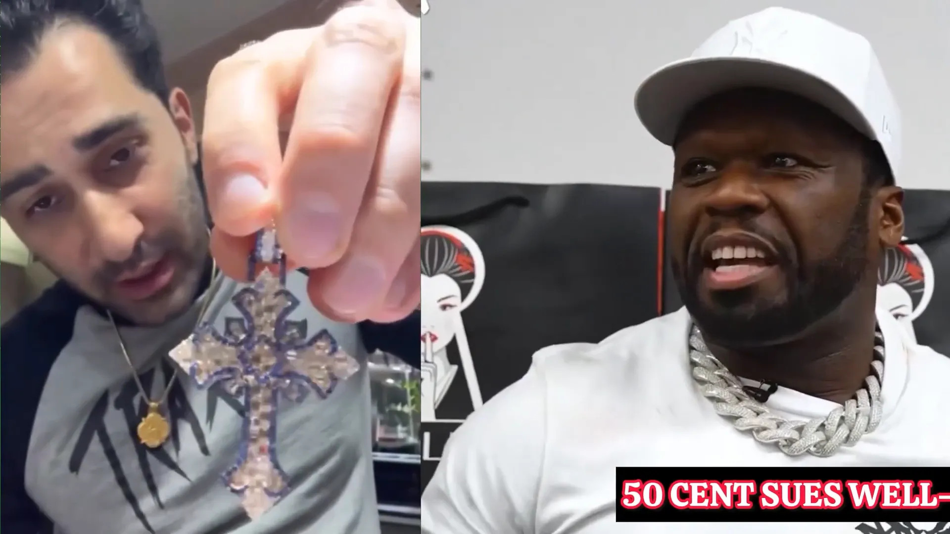 Maksud Aghajani's social media post thanking 50 Cent